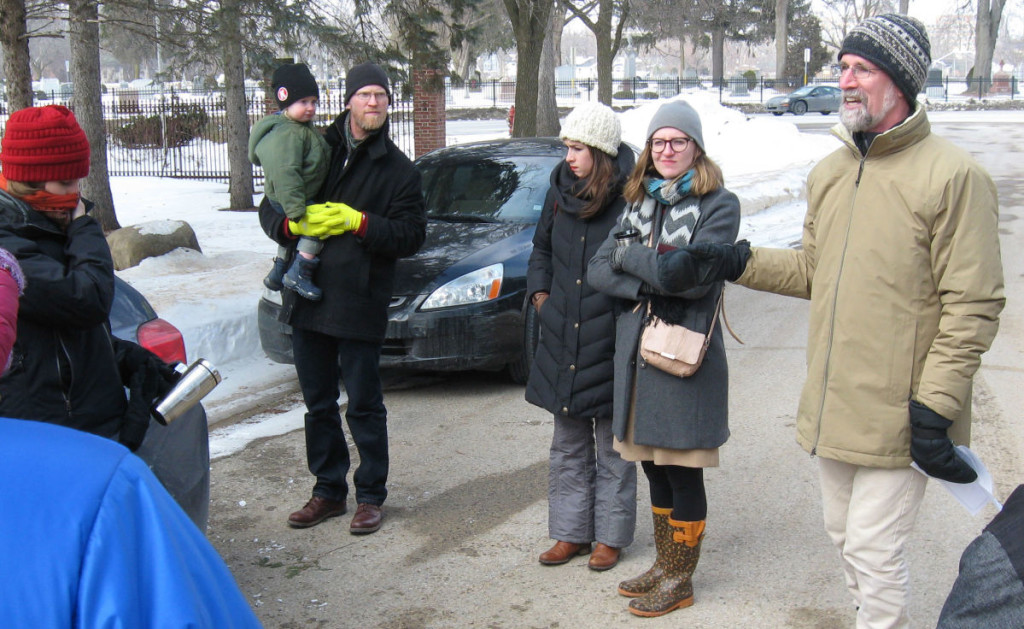 Forest Hill Cemetery Tour, February 21, 2015. Photo by Christine Scott Thomson.
