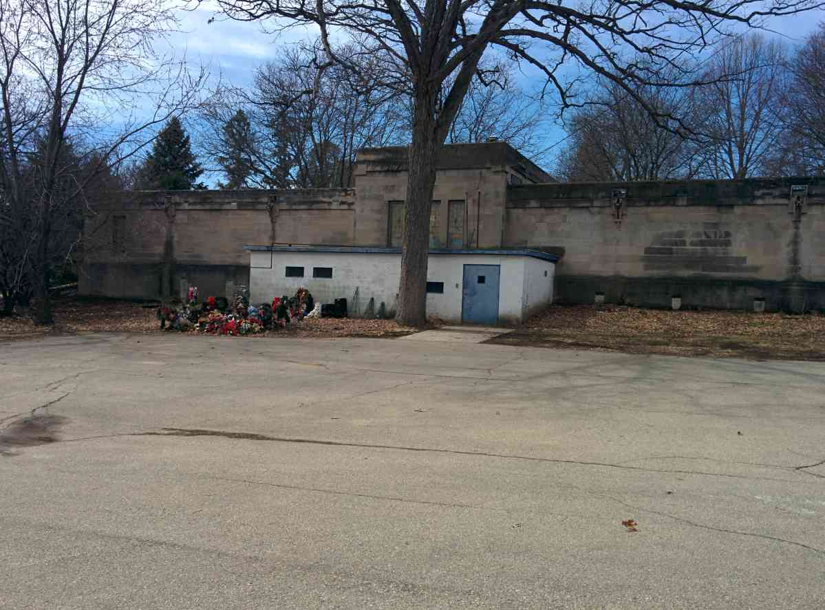 crematory behind mausoleum 3 Forest Hill Cemetery A Guide