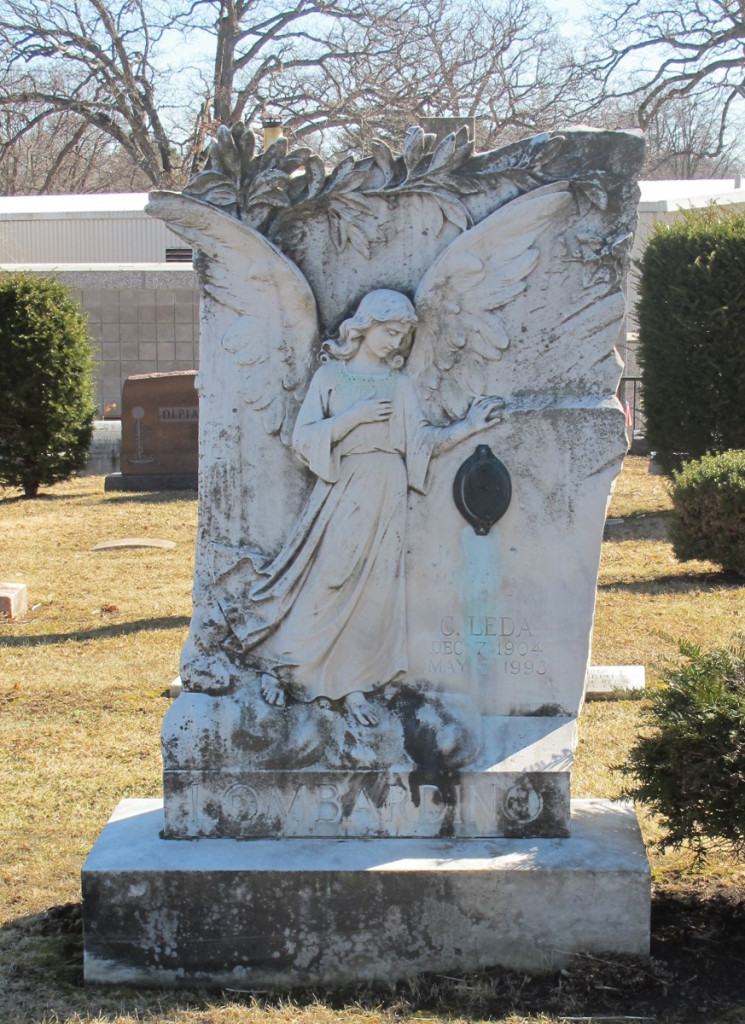 In Catholic tradition a guardian angel is "assigned" to every person when they born to protect them. This angel guards a grave at Resurrection cemetery. Photo by Gioconda Coello