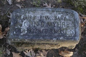 John Myhre Child Grave