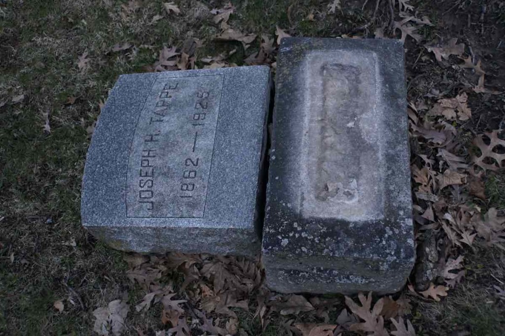 Joseph H. Tappe, Fallen Gravestone