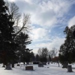 Winter snow and sky. Photo by Adrienne Hagen.