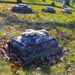 The individual gravestones in the Fuller family plot give the age of death for each family member. Photo by Joanna Wilson.