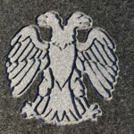 The Double headed eagle is a symbol used by Freemasons that is linked to man's spiritual and material vision. Photo by William Cronon.