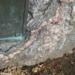 Metamorphic: Raw stone monument, gneiss. Photo by CS Thomson.