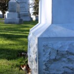 Detail of rusticated base, Ogden Memorial. Photo by Marisa Gomez.